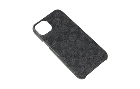 iPhone 15 Plus用 COACH（R）ハードケース／SIGNATURE Black