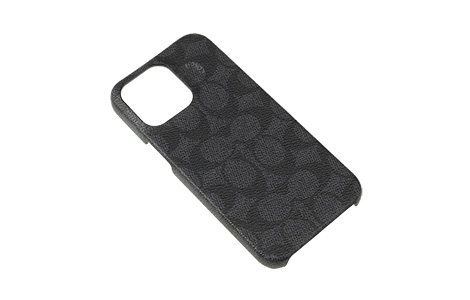 iPhone 15 Pro Max用 COACH（R）ハードケース／SIGNATURE Black