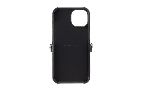 【au限定】iPhone 15用 MICHAEL KORS ハードケース with Strap／Black