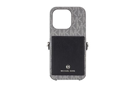 【au限定】iPhone 15 Pro用 MICHAEL KORS ハードケース with Strap／Black