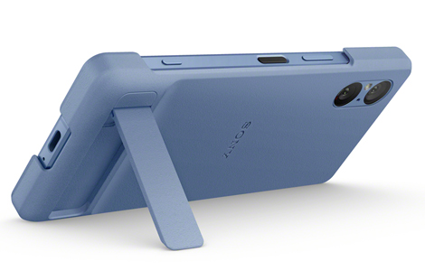 Style Cover with Stand for Xperia 5 V／Blue