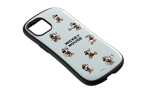 【au限定】iPhone 14用 iFace First Classケース ミッキーマウス アウトドア／ライムグリーン
