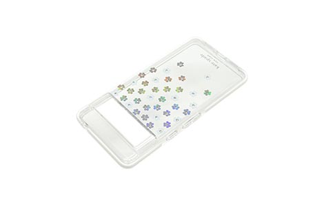 【au限定】Google Pixel 7a kate spade（R）ハイブリッドカバー／Scattered Iridescent Flowers