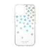 【au限定】iPhone 15用 kate spade（R）ハイブリッドカバー／Scattered Iridescent Flowers