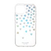 【au限定】iPhone 15 Plus用 kate spade（R）ハイブリッドカバー／Scattered Iridescent Flowers