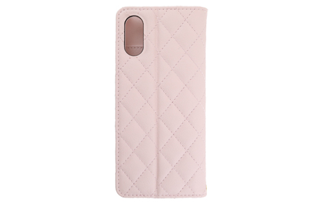 yauzBlanccoco NY-Classy Quilt Case for Xperia 10 VI^Bloom Pink