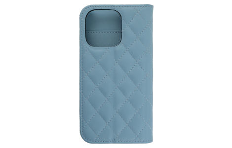 yauzBlanccoco NY-Classy Quilt Case for iPhone 16 Pro^Floral Blue