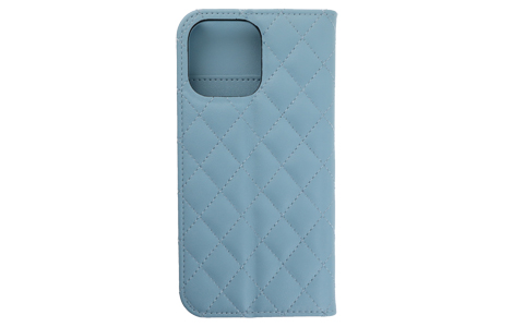 yauzBlanccoco NY-Classy Quilt Case for iPhone 16 Pro Max^Floral Blue