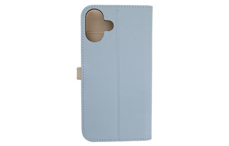 yauzBlanccoco NY-Classy Bicolor Belt Case for iPhone 16 Plus^Lily Blue ~ Chiffon Beige