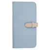 yauzBlanccoco NY-Classy Bicolor Belt Case for iPhone 16 Plus^Lily Blue ~ Chiffon Beige