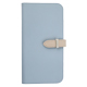 yauzBlanccoco NY-Classy Bicolor Belt Case for iPhone 16 Plus^Lily Blue ~ Chiffon Beige