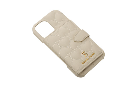 yauziPhone 16p Samantha Thavasa n[hP[X Heart Quilting^Beige