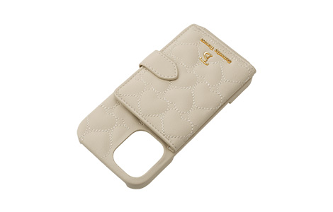 yauziPhone 16p Samantha Thavasa n[hP[X Heart Quilting^Beige