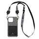 yauziPhone 16 Pro Maxp MICHAEL KORS n[hP[X with Strap^Black