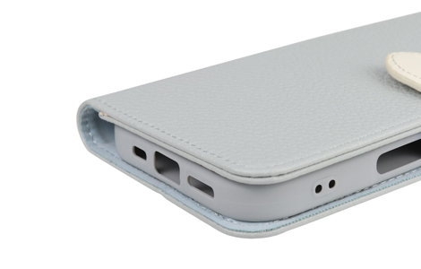 iPhone 17p oCJ[xgU[ubN^CvP[X^Pale Blue~White