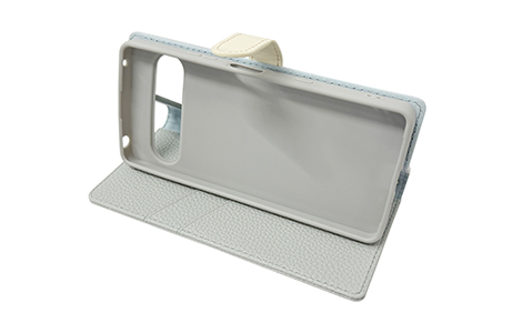 yauzXperia 10 VII oCJ[xgU[ubN^CvP[X^Pale Blue~White 