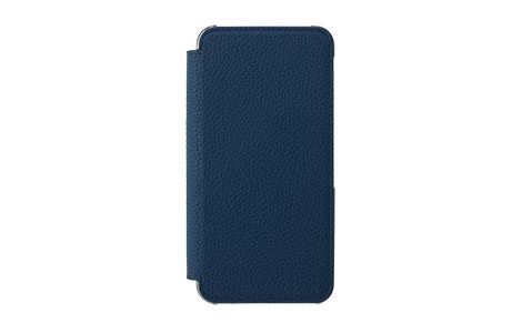 yauzLORNA PASSONI Leather Folio Case for AQUOS sense10^Midnight Blue