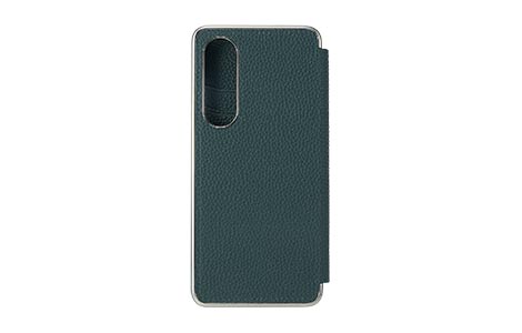 yauzLORNA PASSONI Leather Folio Case for OPPO A5 5G^Midnight Green