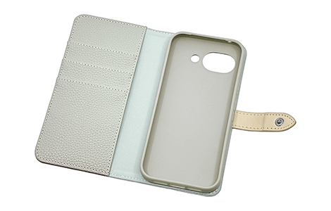 �yau����zGoogle Pixel 10a �o�C�J���[�x���g���U�[���u�b�N�^�C�v�P�[�X�^Pale Blue�~White