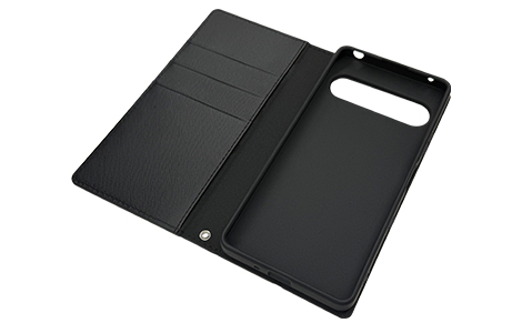 �yau����zXperia 10 VIII �u�b�N�^�C�v�P�[�X�^�u���b�N