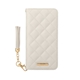 yauzAQUOS sense3 basic GRAMAS COLORS QUILT Leather Case^White