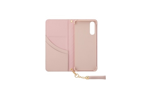 Xperia 10 II GRAMAS COLORS QUILT Leather Case／Pink Beige