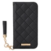 【au限定】GRAMAS COLORS QUILT Leather Case for iPhone 12 mini/Black