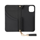 yauzGRAMAS COLORS QUILT Leather Case for iPhone 12 mini/Black