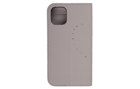 yauzBlanccoco NY-BIG Heart Leather Case for iPhone 12 mini^Snow Gray