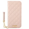 【au限定】GRAMAS COLORS QUILT Leather Case for iPhone 12 Pro Max/Pink Beige