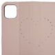 yauzBlanccoco NY-BIG Heart Leather Case for iPhone 12 mini^Dusty Pink