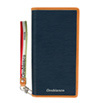 【au限定】Orobianco Emboss Book Type case for iPhone 12_iPhone 12 Pro／Navy