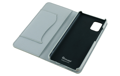 Blanccoco NY-BIG Heart Leather Case for Galaxy A51 5G／Snow Blue