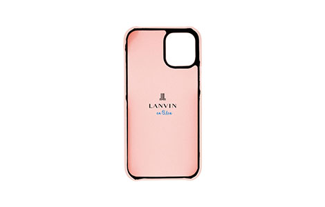 iPhone 12 mini用 LANVIN en Bleu ハードケース／Ribbon Soft Pink 