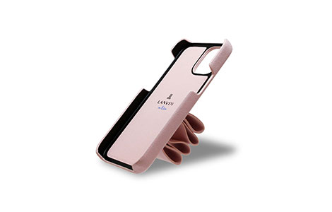 iPhone 12 minip LANVIN en Bleu n[hP[X^Ribbon Soft Pink
