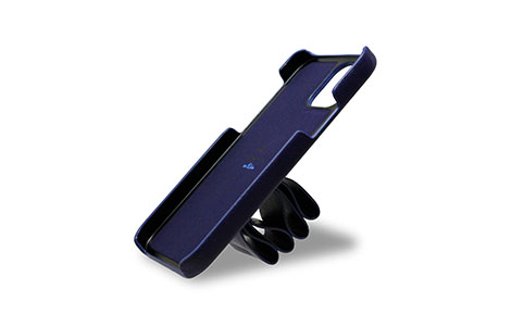 yauziPhone 12_iPhone 12 Prop LANVIN en Bleu n[hP[X^Ribbon Dark Navy