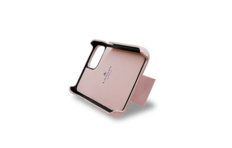 iPhone 12_iPhone 12 Prop LANVIN en Bleu n[hP[X^Ribbon Soft Pink