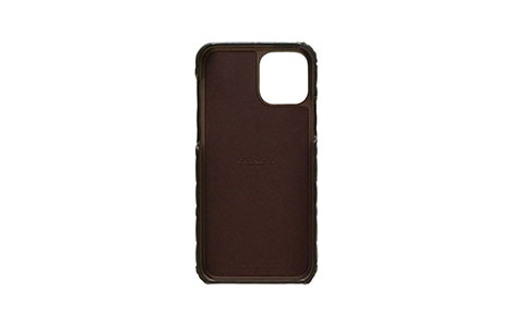 yauziPhone 12_iPhone 12 Prop COACHiRjn[hP[X^EMBOSSED Black