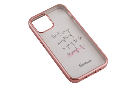 Blanccoco Matte Metal Hybrid Case For Iphone 12 Mini Pink Gold Message Rs0j032p Apple Au Online Shop エーユー オンライン ショップ