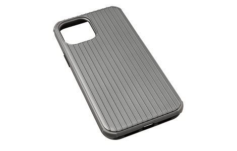 【au限定】GRAMAS COLORS Rib-Slide Hybrid Case for iPhone 12 Pro Max／Titan Gray