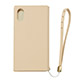 GRAMAS FEMME STZ Flap Leather Case for iPhone X／ベージュ