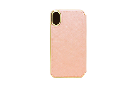 iPhone X用 kate spade（R）ブックタイプケース／ピンク