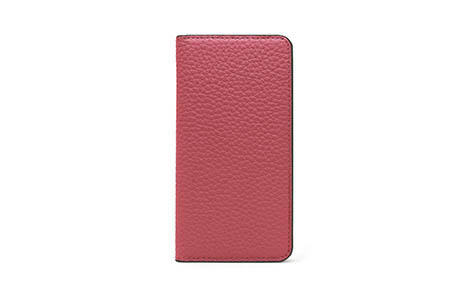 LORNA PASSONI Kipskin Leather Folio Case iPhone X／Pink