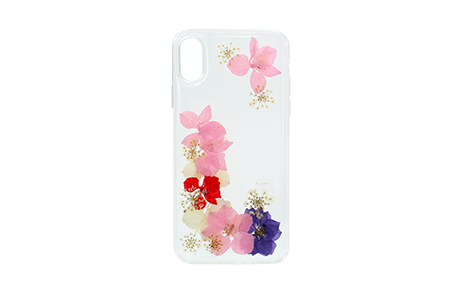 iPhone X用 iPlate Real Flower Grace