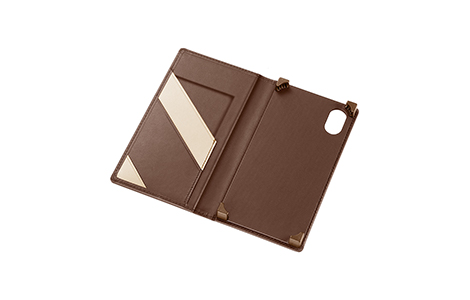 GRAMAS Full Leather Case Limited for iPhone X／Brown