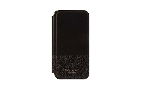 Iphone 11用 Kate Spade R ブックタイプケース Glitter Black Rs9c061k Au Online Shop エーユー オンライン ショップ