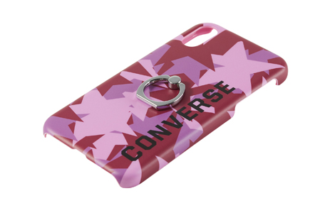 au限定】CONVERSE Star Camo Ring Case for iPhone XR／Purple