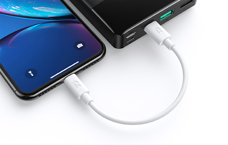 【au限定】RAVPOWER USB Cable C with Lightning(0.15m)