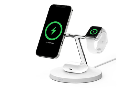 Belkin BOOST↑CHARGE PRO 3-in-1 Wireless Charger with MagSafe - ホワイト
